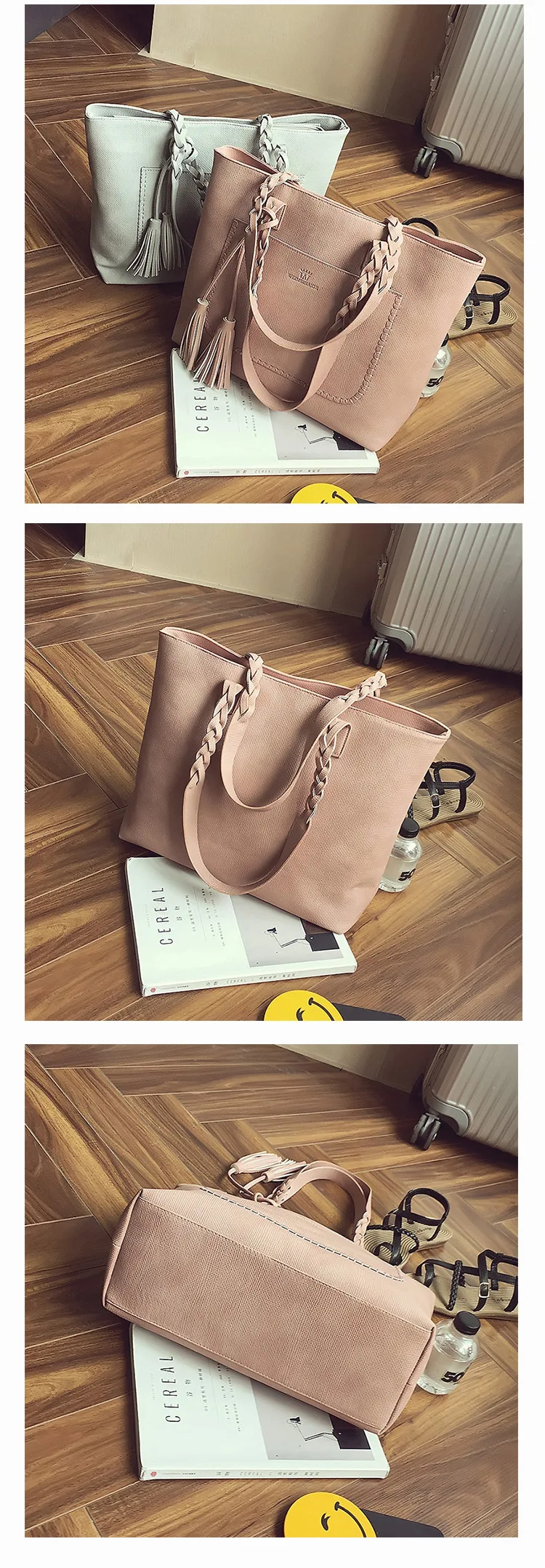 YBYT брендовая сумка на плечо с кисточками, Женская винтажная сумка из искусственной кожи, дамская модная сумка на плечо, кошелек, повседневные сумки для ежедневных покупок