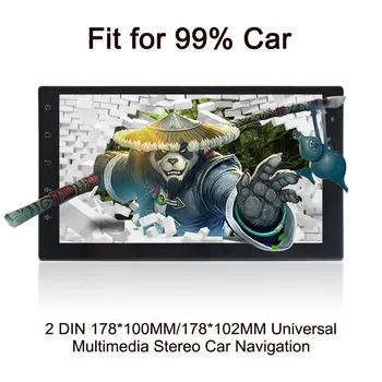 

Quad Core 7 "2 Din Android 6.0 Car Multimedia Player 1024 * 600 Universal GPS Navigation autoradio Stereo Audio no dvd