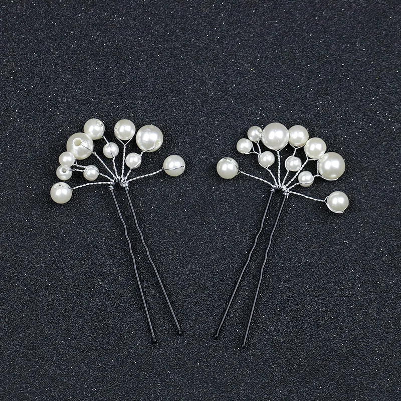 Handmade Pearl hair pins  6pcs  (3)