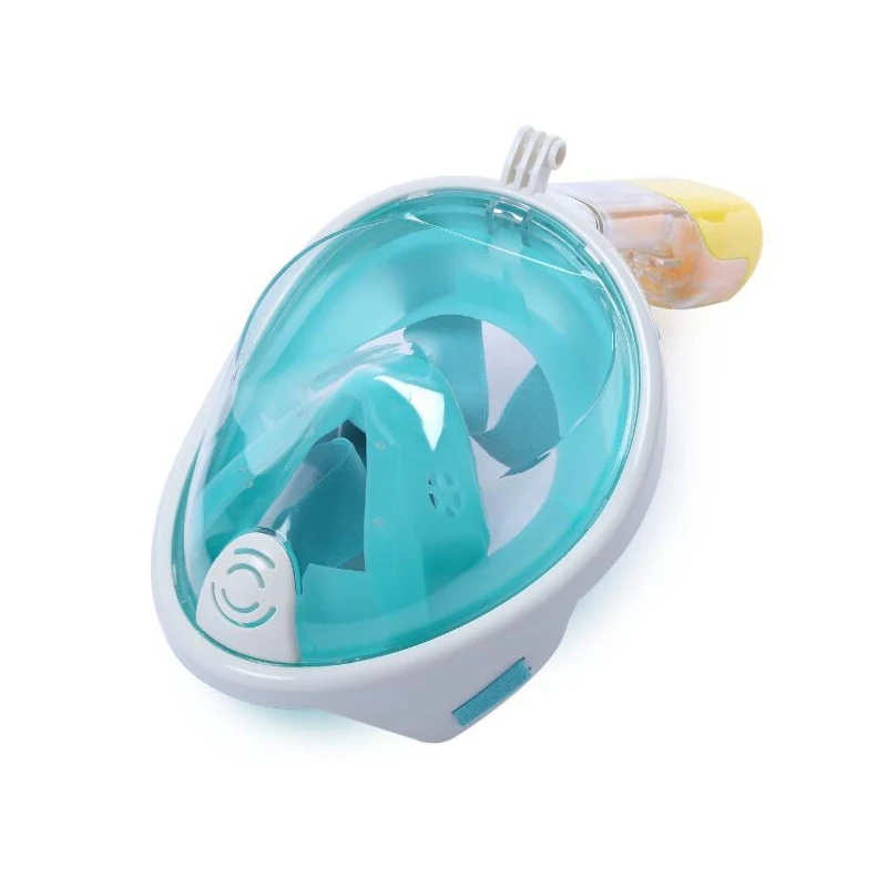 scuba diving mask with oxygen tank