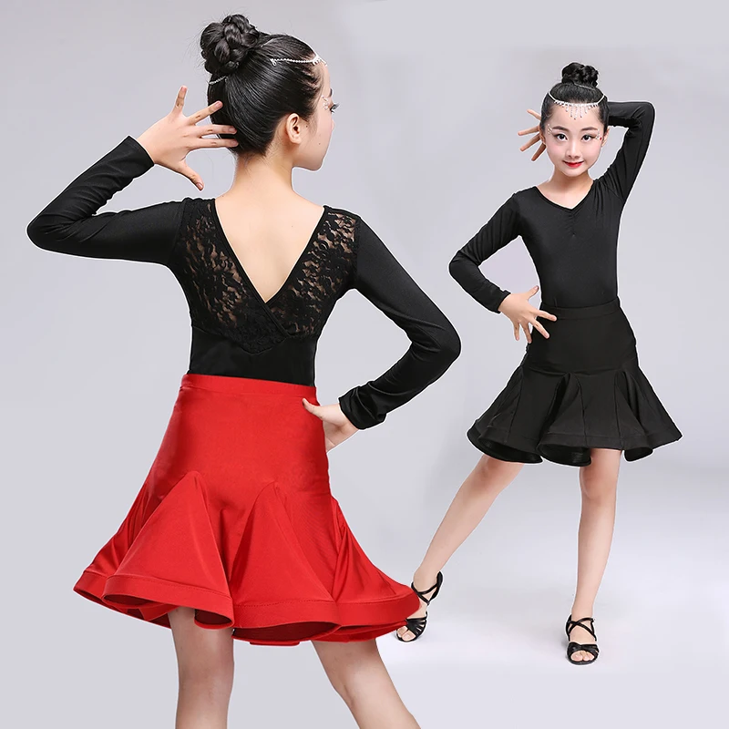 ChYoung Womens Belly Dance Dresses Girls Ladies Rumba Skirts Side Open Dance Dress Dancewear