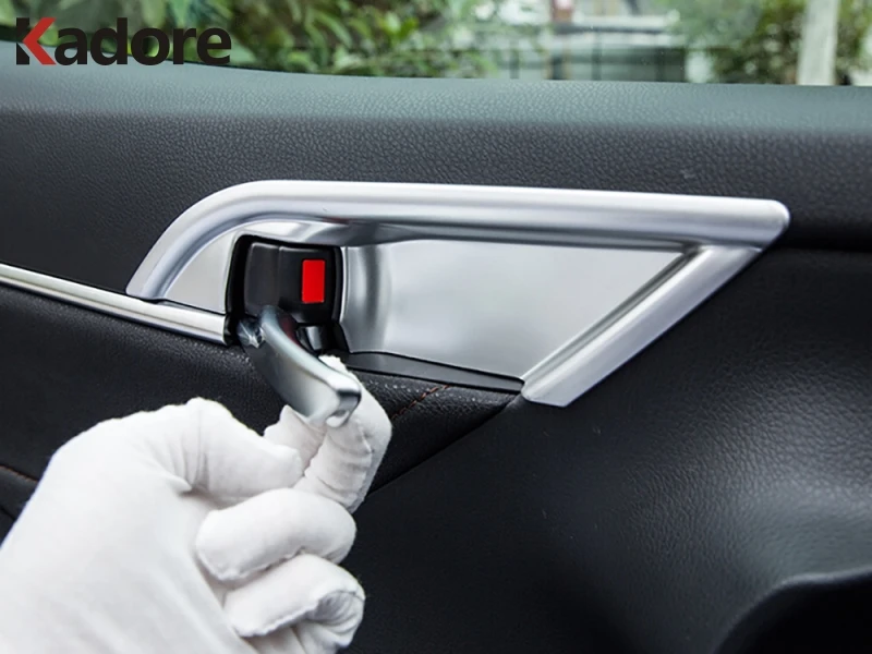 Для Toyota Camry углеродное волокно, внутренняя дверная ручка, крышка чаши, защитная наклейка, аксессуары для автомобиля