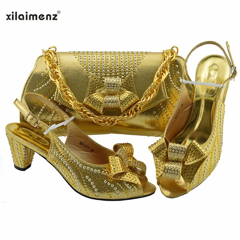 

High Quality 2019 Special Style Italian Women Shoes and Bag Sets for Women African Shoes with Matching Bags With Dress