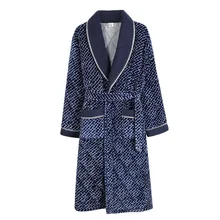 Новинка, бархатный+ хлопковый подбитый мужской плотный халат размера плюс L-3XL, зимнее кимоно, домашний халат, теплый халат, Пижама, мужской Халат