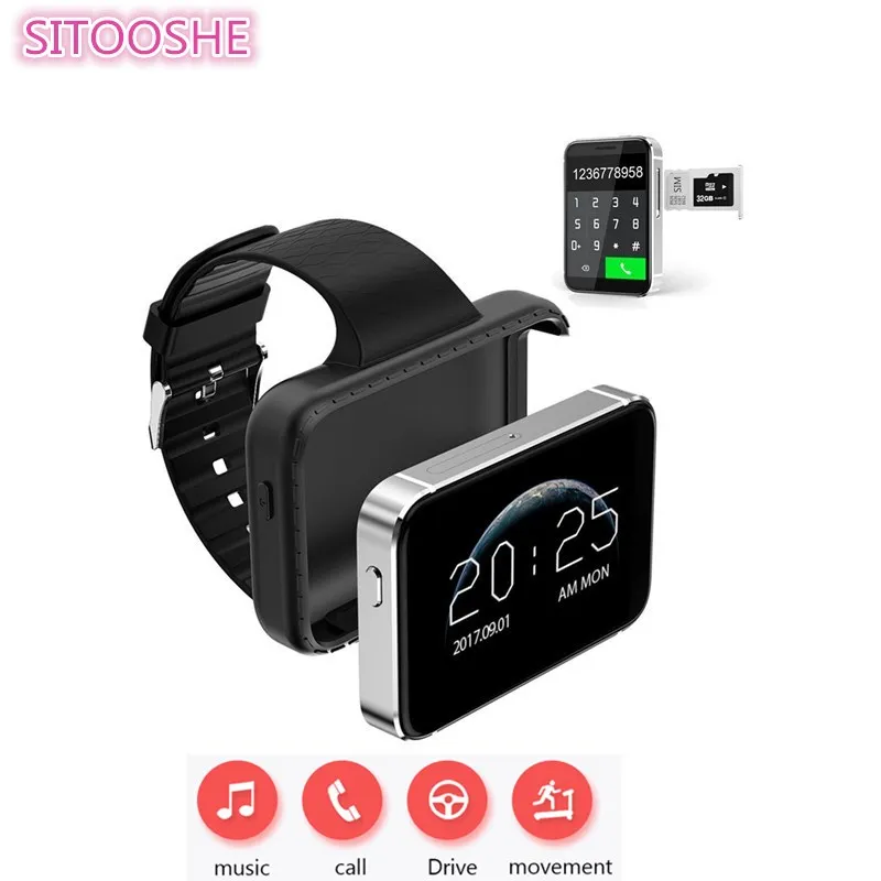 

SITOOSHE Smart watch 2.2 inch colorful large screen Mini Car Wide-angle Video record Pedometer Smart Wristband Watch
