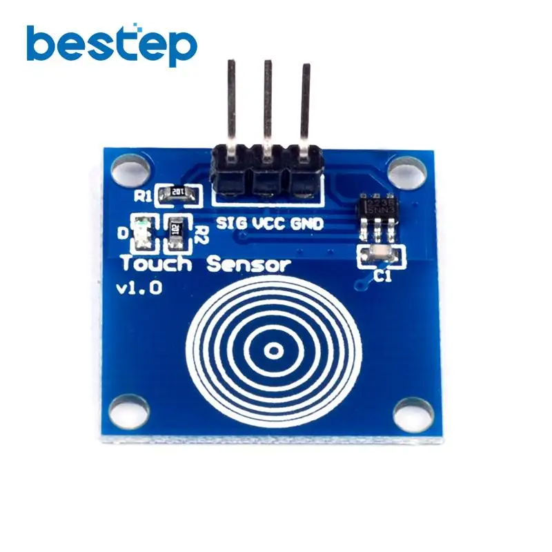 Цифровой датчик TTP223B модуль сенсорный выключатель модули емкостный сенсорный переключатель для Arduino синий/Мы являемся производителем