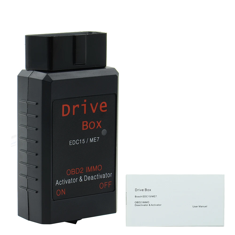 

Professional Drive Box for Bosch EDC15(Diesel) and ME7(Petrol) OBD2 IMMO Activator & Deactivator Diagnostic Tool