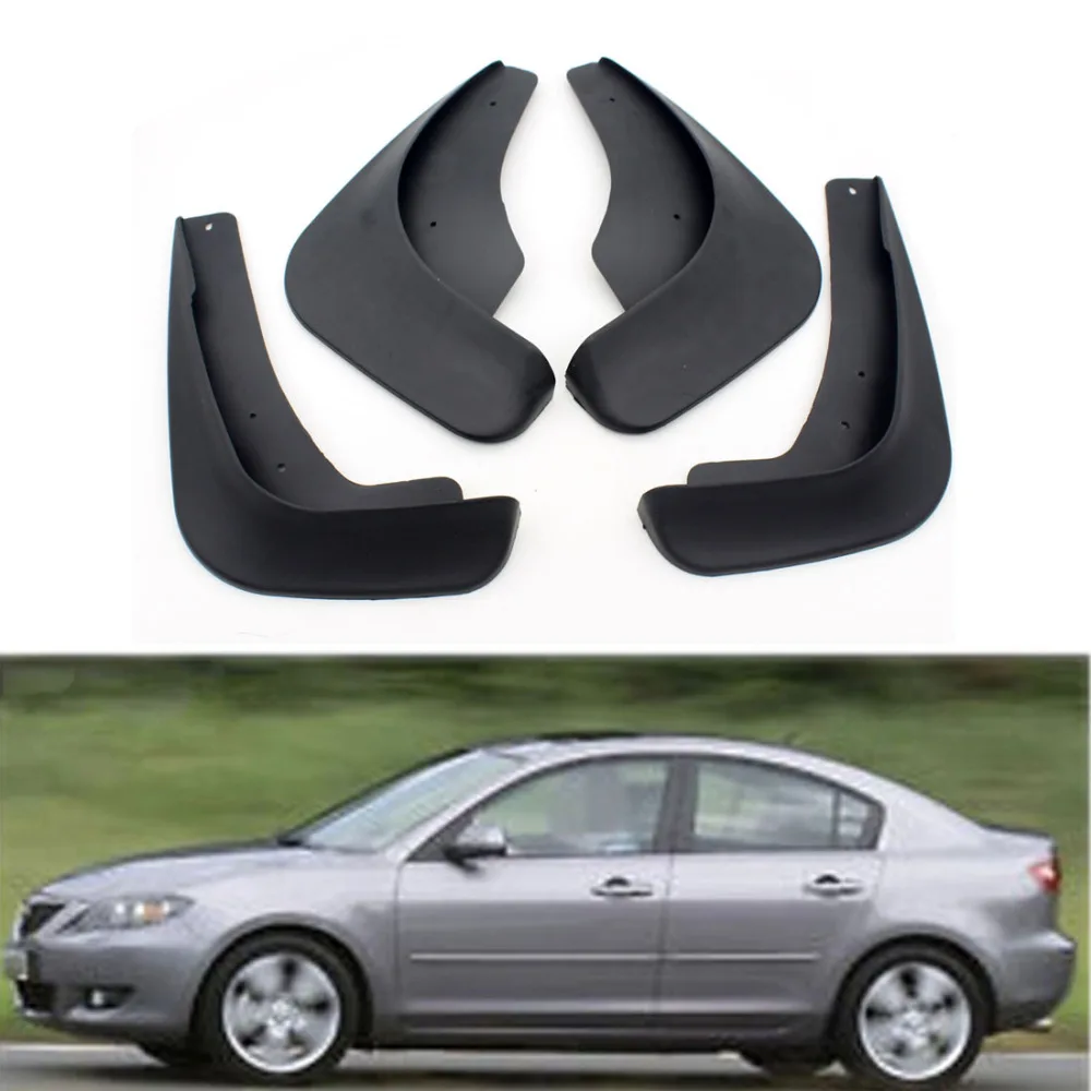 

Dongzhen 4PCS Auto Mud Flaps Splash Guard Mud Guard Kit Mudguard Mudflaps Fender For Mazda 3 2.0 2003 2005 2006 2007 2008 2009