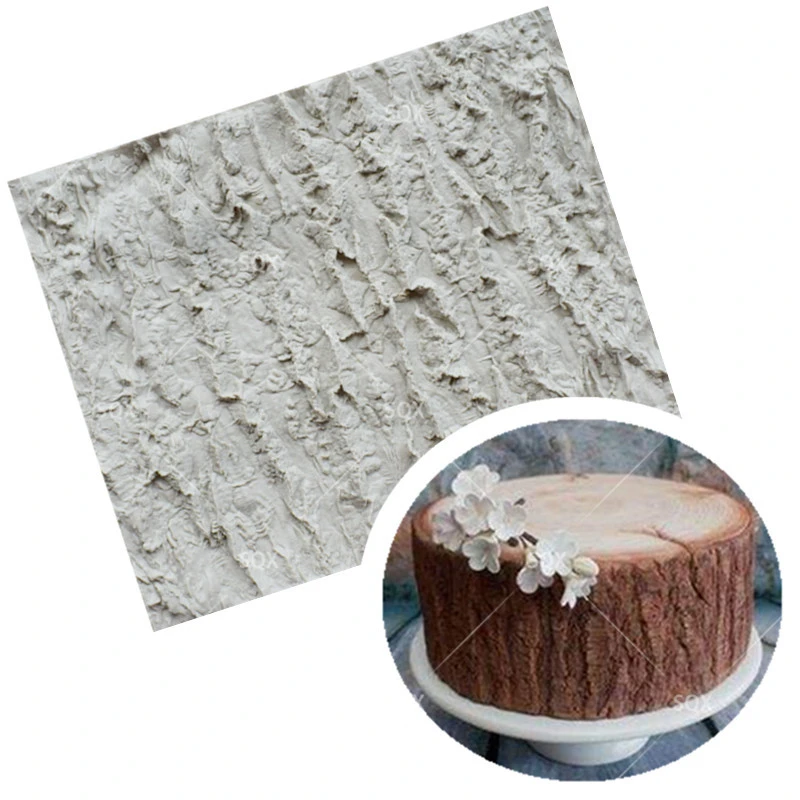 Tree Bark Fondant Cake Baking Molds,Moule Silicone,Cake Decorating