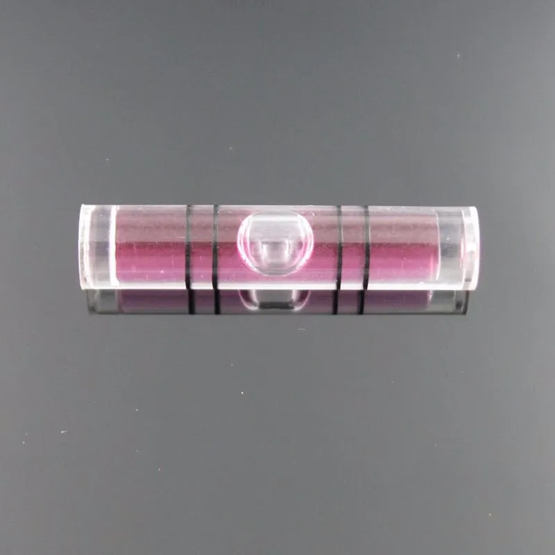 1 шт 6,3*29 мм Фиолетовый Цвет спиртовой уровень пузырьковый настенный пузырьковый уровень трубчатые пластиковые точный спиртовой уровень