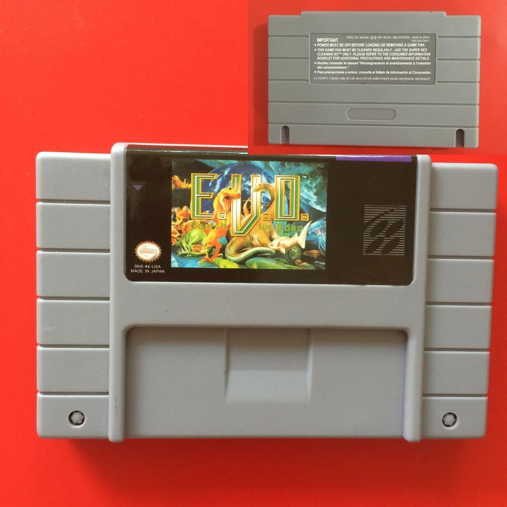 

E.V.O 16 Bit USA NTSC Big Gray Game Card For TV Video Game Player