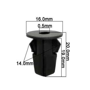 

Clips Car Rivets Accessories Kit Part Black Moulding Trim For Toyota Lexus 50pcs