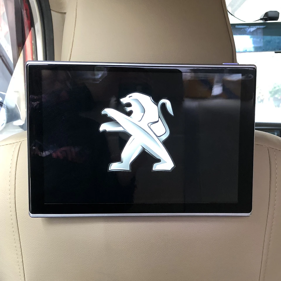 

Auto Accessories AV Input Output DVD Car Screen Rear Entertainment System For Peugeot All Models Headrest Display Monitor