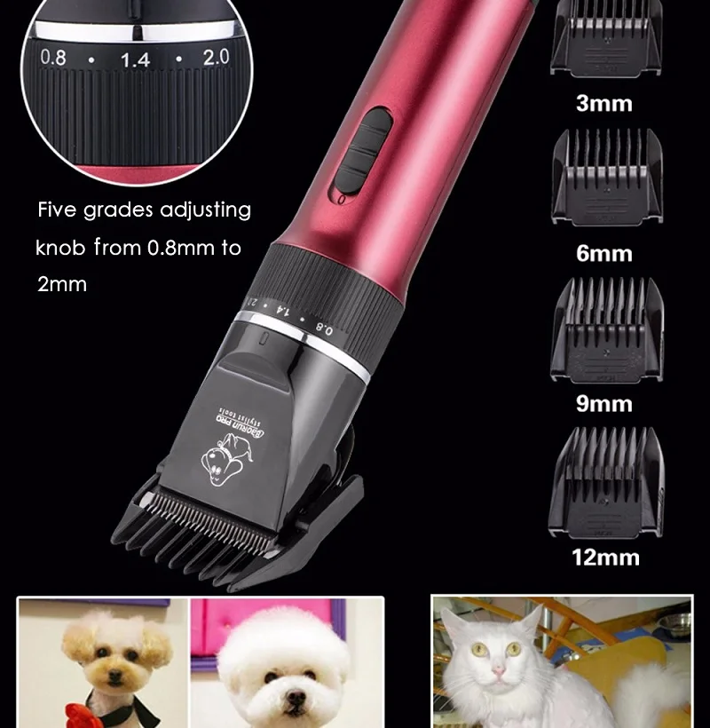 Профессиональный электрический триммер для стрижки волос для собак машинка для стрижки животных Машинка для удаления волос резак машинки для стрижки волос