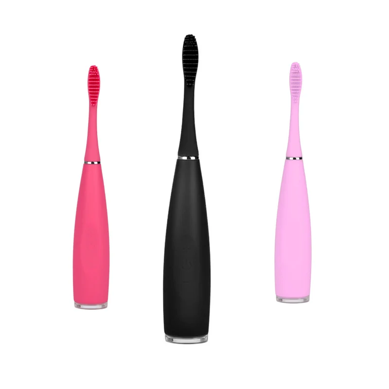 

Soft Bristle Silicone Electric Toothbrush Acoustic Wave Precision Clean Oral Tooth Brushes Waterproof Deep Clean Teeth Brush 423