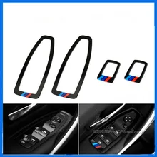 4 шт./лот, акриловый M perfermance, кнопки для окон автомобиля, декоративный стикер для интерьера для BMW 3 серии 320Li 328i 316i