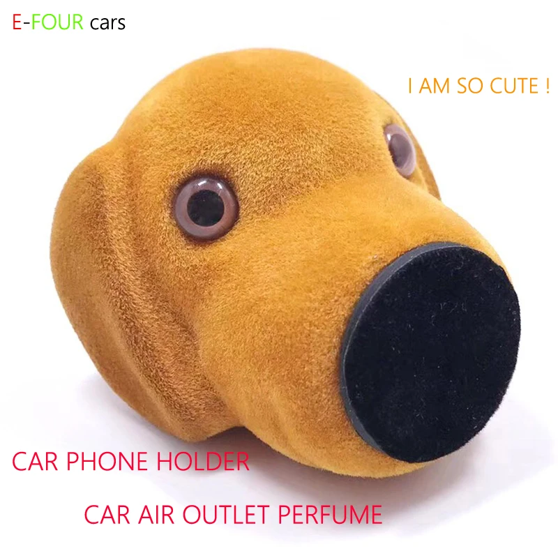 E FOUR Carton Car Air Outlet Perfume Phone Holder Doll Decoration and Functional Magnetic Car Phone