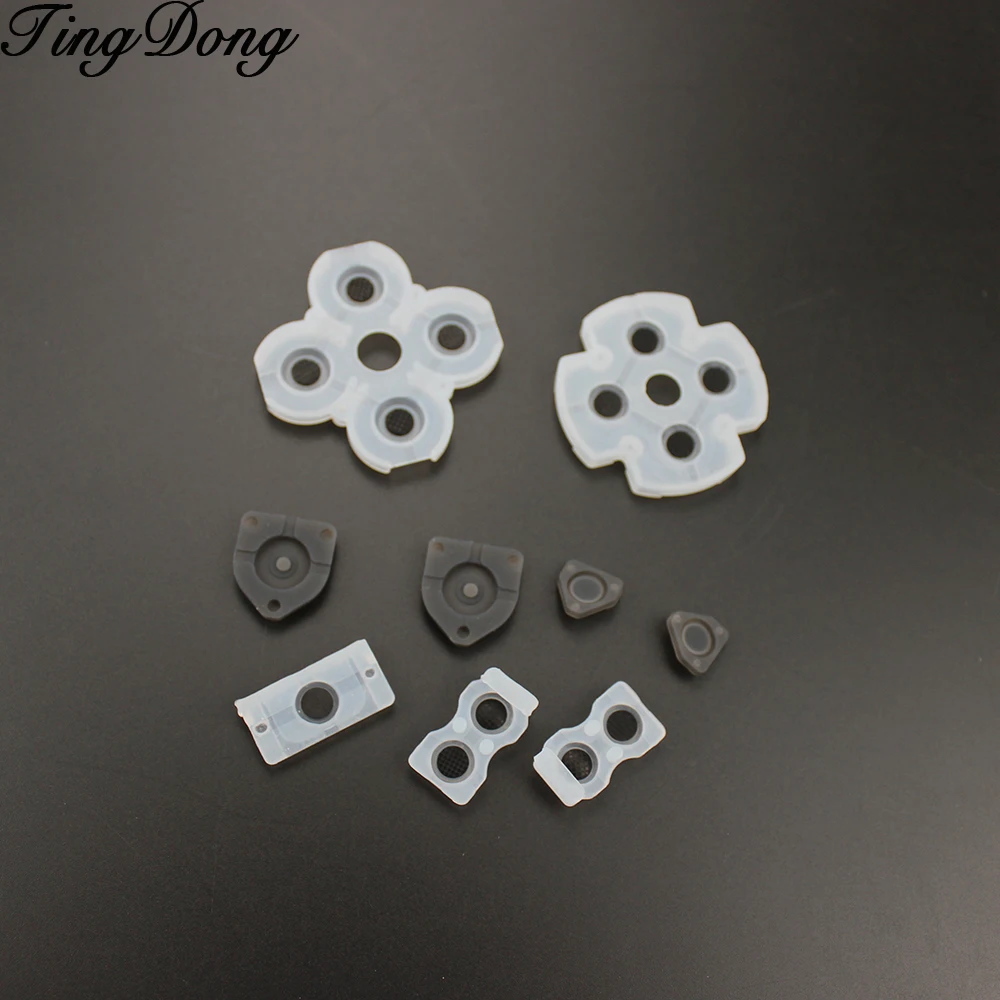 Per Controller Ps4 Joy Con Kit Di Pulsanti Conduttivi Sensibili Sensibili In Gomma Siliconica Compatibili Sensibili