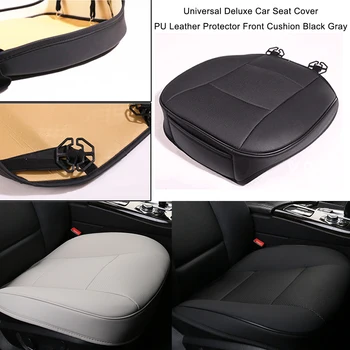 

Universal Car Front Seat Soft Cover Pad PU Leather Mat Chair Cushion Black/Gray for Toyota/BMW/Nissan/Honda/VW