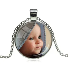 Foto PERSONALIZADA Colgante Collar Personalizado Foto de Su Bebé Niño Regalo Mamá Papá Abuelo Amaba Un Regalo para Miembro de La Familia