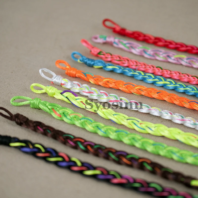 

ABL053(120), Wide Colorful Handmade Thread Weave Woven Braided Rope String Strand Friendship Bracelet Summer Beach Jewelry