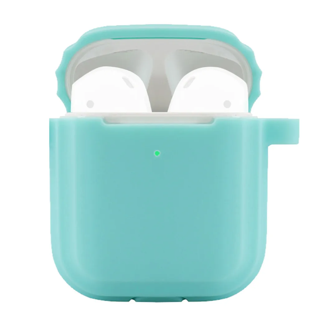Silicone Earphone Cover Cases For Air Pods Anti-lost Protective Cover Skin Case for Apple AirPods 2 with Ear Hook No Earphones +