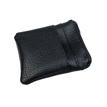 

Men Women Soft PU Leather Coin Purse Wallet Bag Change Pouch Key Card Holder