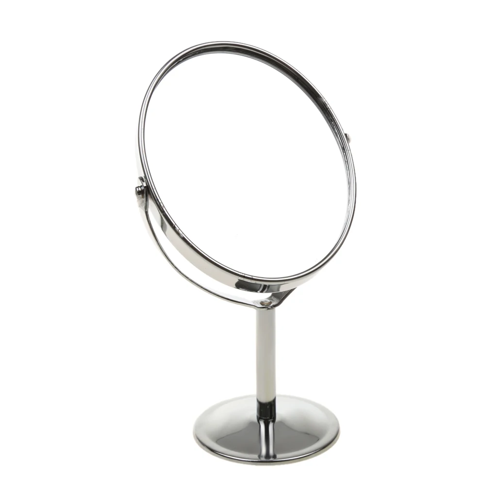 New Arrive Free Stand Double Sided Makeup Cosmetic Mirror 1X 2X Magnifying Stand Mirror High Quality Stainless Steel & Glass