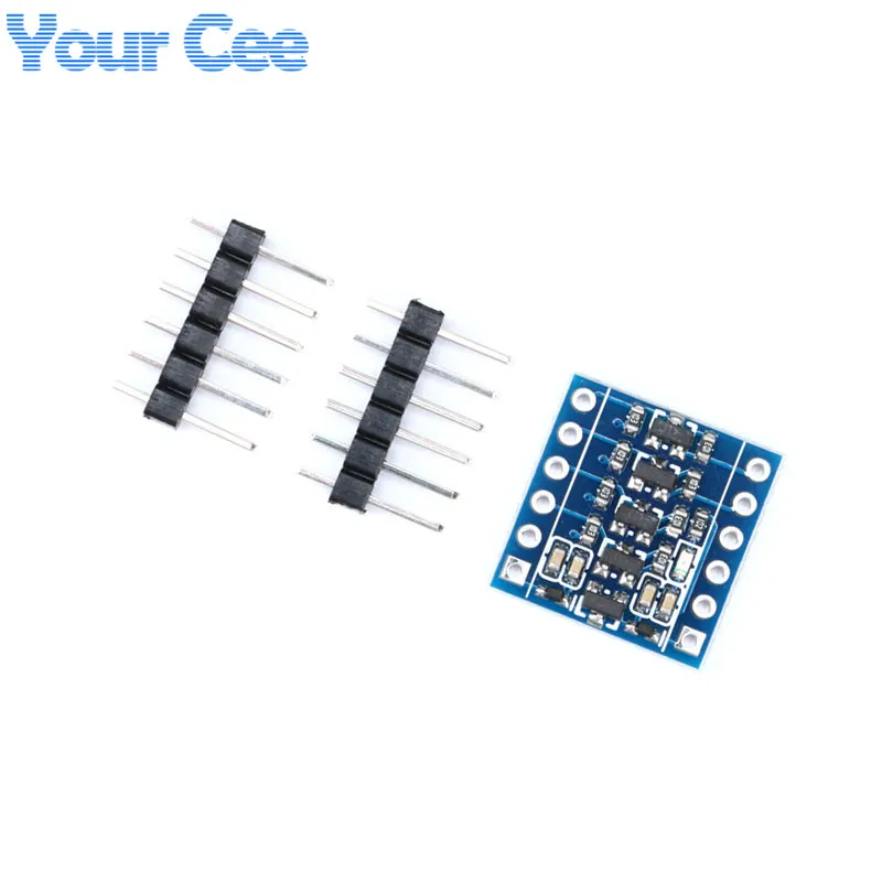 5 pcs 4 Channel IIC I2C Logic Level Converter Bi-Directional Module 5V to 3.3V Tool | Электронные компоненты и