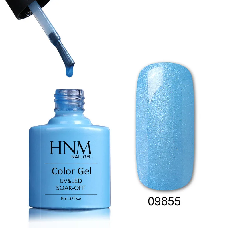 HNM 8 мл УФ-гель для ногтей DIY впитывающий Гибридный лак Полуперманентная краска Лаковая Печать Эмаль для ногтей искусство 79 цветов - Цвет: 09855