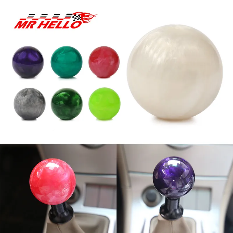 Gray YASUOA Marble Style Round Ball Gear Shift Knob Acrylic Shifter Knobs Stick Shift Knobs with 3 Adapters Universal Fit for Manual Car Gray YASUOA Marble Style Round Ball Gear Shift Knob Acrylic Shifter Knobs Stick Shift Knobs with 3 Adapters Universal Fit for Manual Car