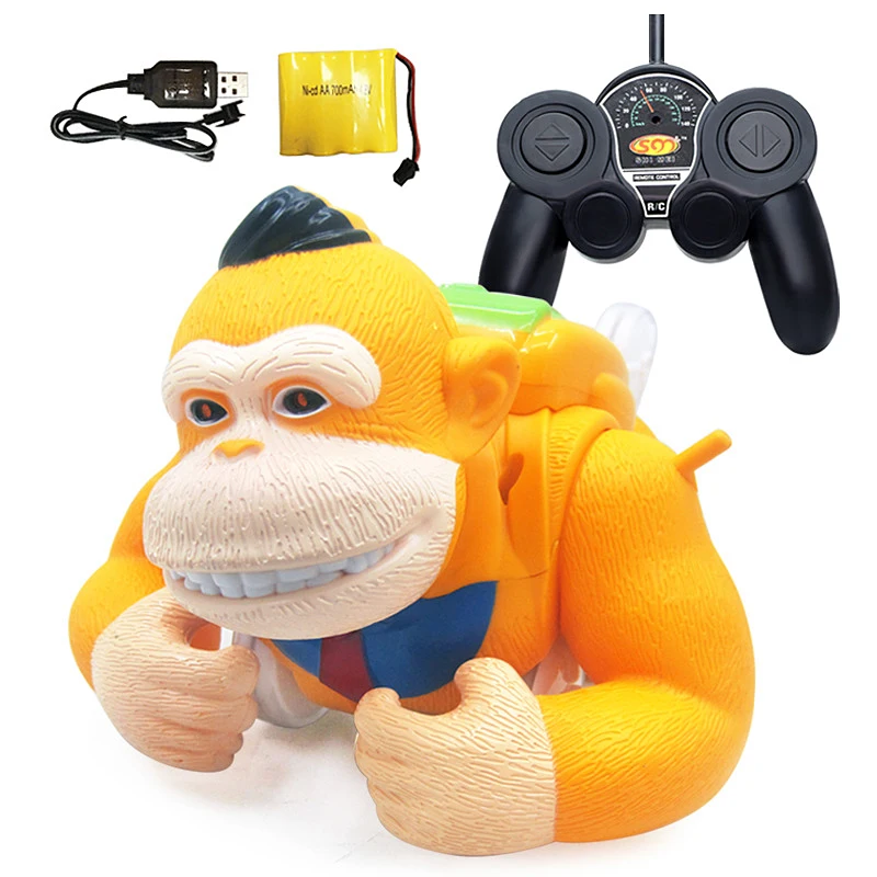 

RC Orangutan model Stunt Car With Light Effects Robot 360 Rotate Remote Control Driving Electric Toys Children Gifts