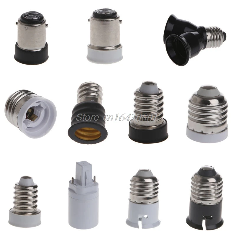 

E27 E14 E27 G24 to B22 E12 Socket Base LED Lamp CFL Light Bulb Adapter Converter S08 Wholesale&DropShip