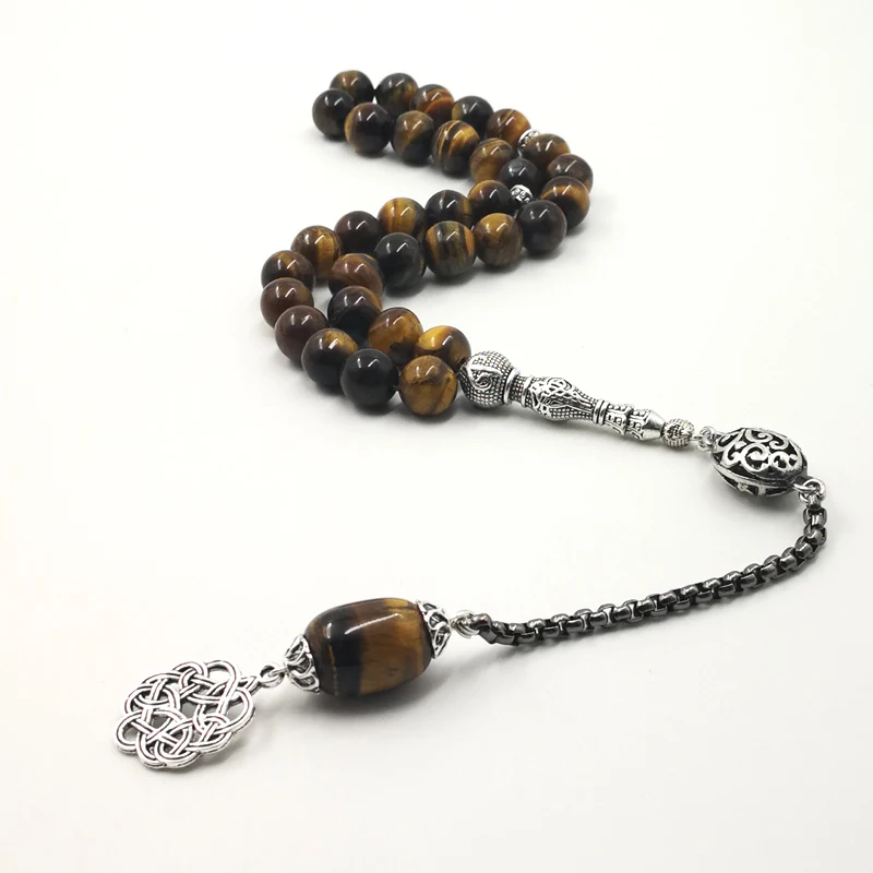 2019 Специальный стиль Tasbih натуральный тигровый глаз камень уникальный дизайн