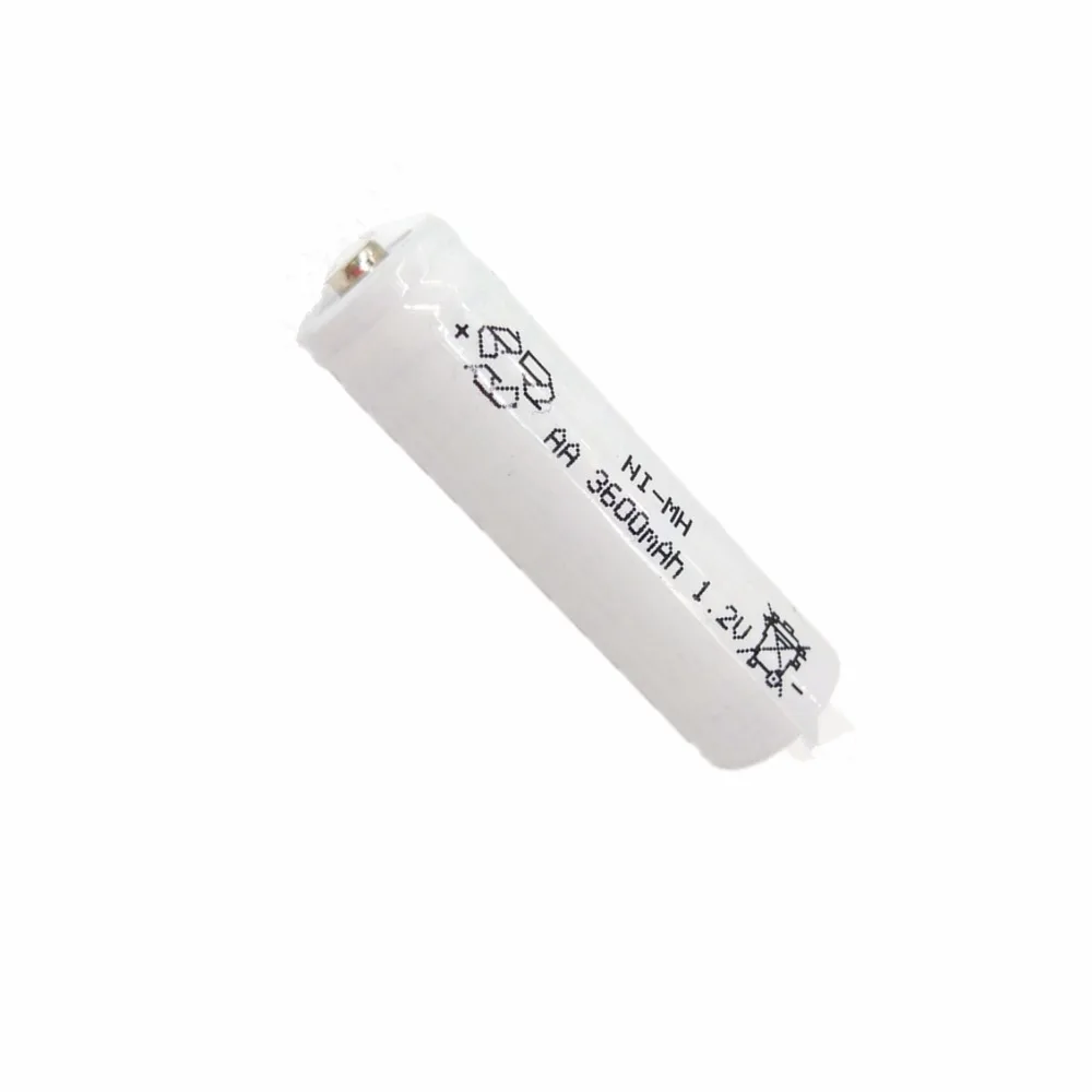 Белый 10 шт ni-mh 1,2 V AA перезаряжаемая 3600mAh 3A нейтральная аккумуляторная батарея для Светодиодный светильник, игрушка mp3 AA батарея AA