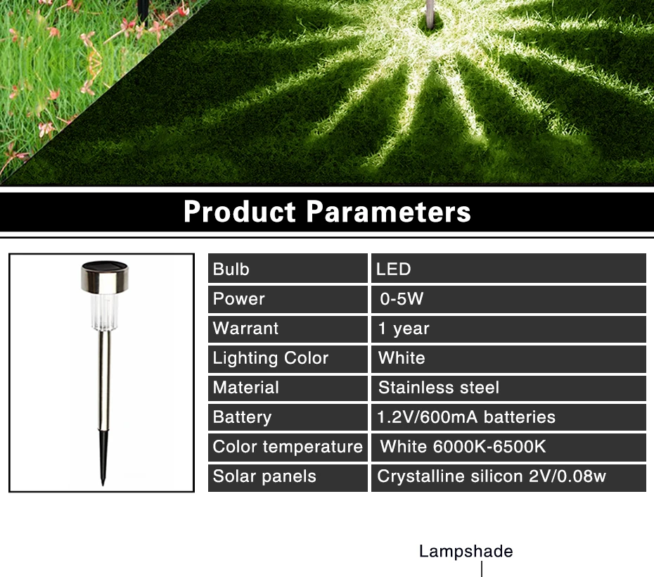 Movido a Energia Solar ao ar Paisagem para a Decoração do Jardim Led de Bateria Luz de Rua Caminho Livre Luzes Solar Lâmpada Gramado Pátio Quintal 20 Pcs 7 Ao Ar Livre Luzes Led de Bateria