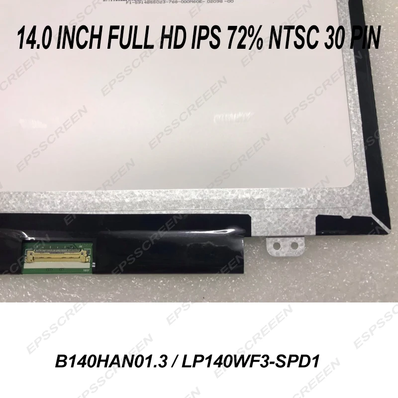  14.0 ips full hd LCD screen for lenovo thinkpad T440p/T450s/YOGA 14 replacement panel 72% non touch