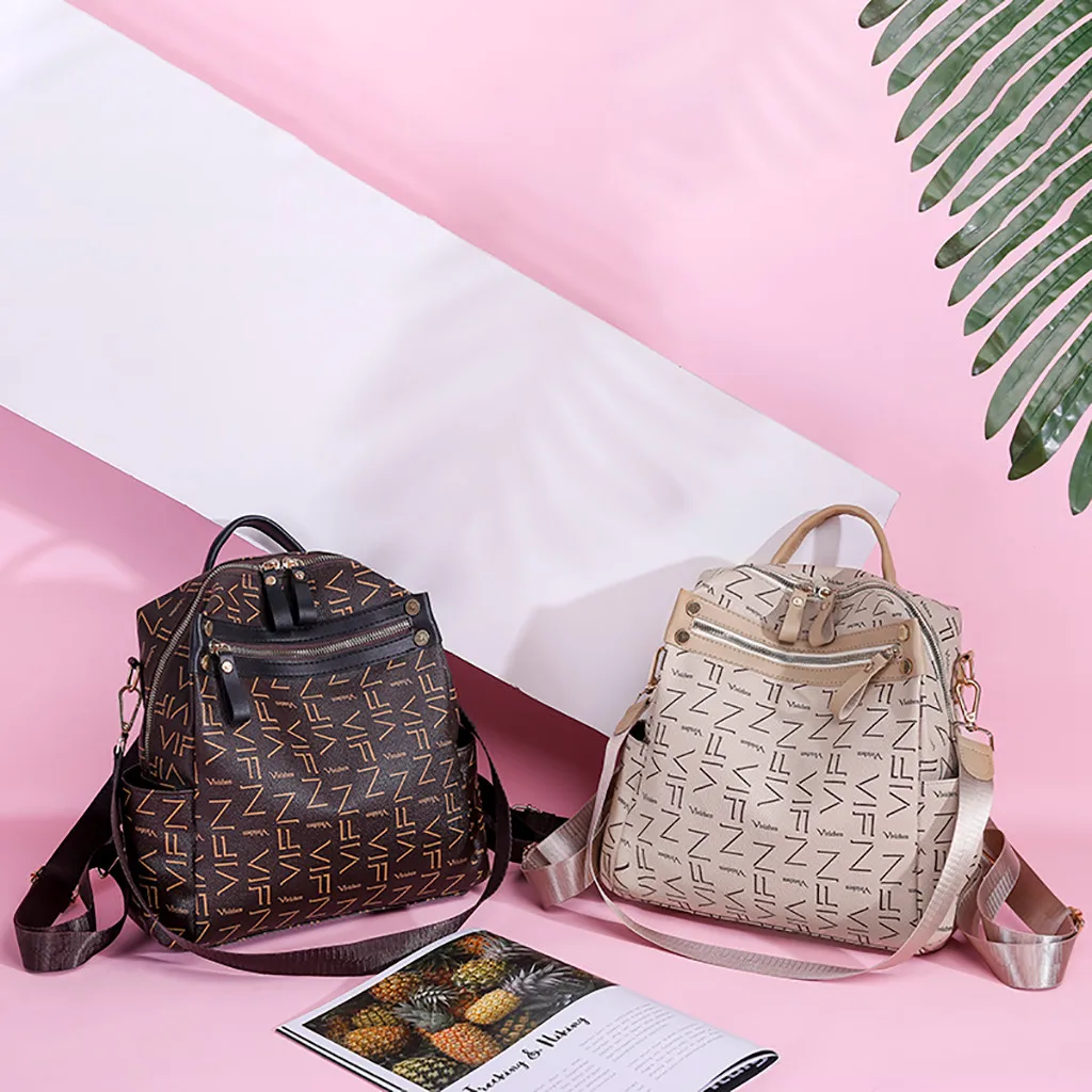 Женская сумка Mochila многофункциональный пакет школьной сумки девушка винтажный блокнот, ПУ искусственная кожа маленькие рюкзаки женский мешок