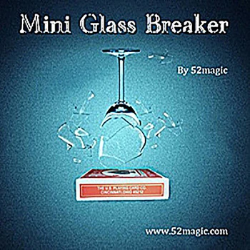 

New Mini Glass Breaker card box verson magic tricks magic props