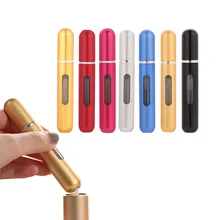 8 мл мини косметическая бутылка алюминиевая Нижняя многоразовая прозрачная бутылочка для парфюма Бутылка для путешествий для женщин и мужчин аксессуары