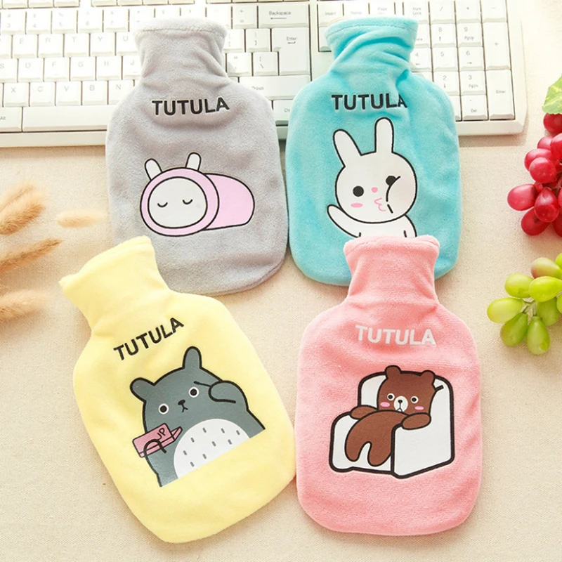 

Cartoon Hot Water Heater Bottle Heating Bag Winter Baby Kids Lovely Plush Animal Hand Feet Warmer Keep Warm Water Pocket