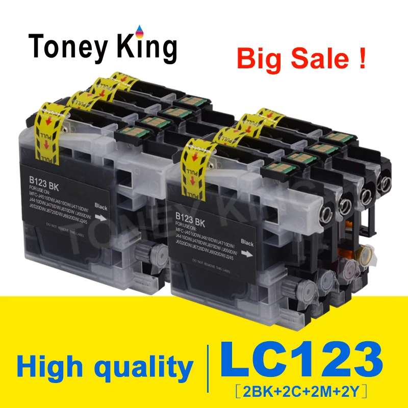 Картридж струйный LC 121 123 XL для принтера Brother LC121 LC125 MFC J4410DW J4510DW J4610DW J4710DW J470DW