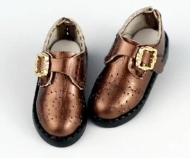 1 пара кукол Blyth обувь Британские Лоферы кожаные туфли для Azone Momoko Lai JerryBerry Holala 1/6 аксессуары для кукол 3*1,3 см - Цвет: brown