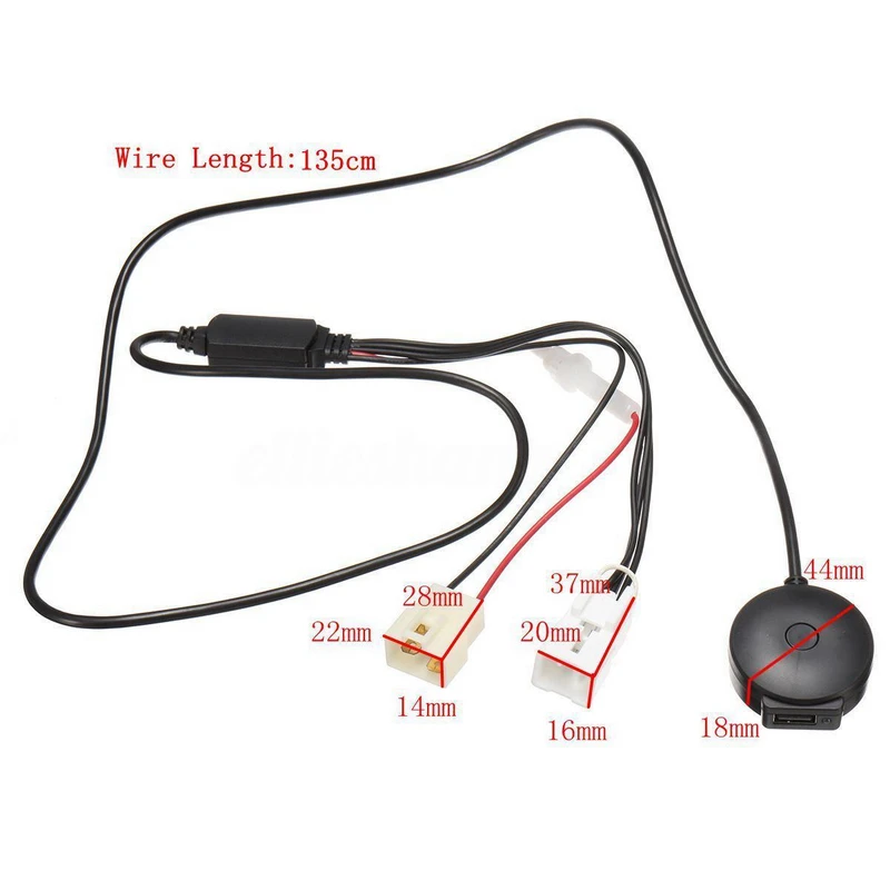 JXLCLYL Car Stereo Radio Music Aux Adapter Bluetooth Cable Harness For Ford Falcon