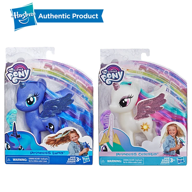 FurReal Friends, My Little Pony с рисунком из мультфильма «Мой Маленький Пони» Игрушки Принцесса Селестия сверкающие 6-inch Figure для детей в возрасте от 3 лет и старше корни волос куклы голова манекена