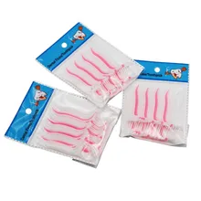 100 шт. стоматологический Стик для зубной нити портативный пластиковый стоматологический Стик для зубной нити нейлоновый провод уход за полостью рта инструменты для чистки зубов материалы для зубов