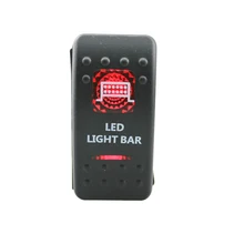 12-24 В кулисный переключатель на Выкл красный свет переключатель для автомобиля ван лодка(светодиодный свет бар