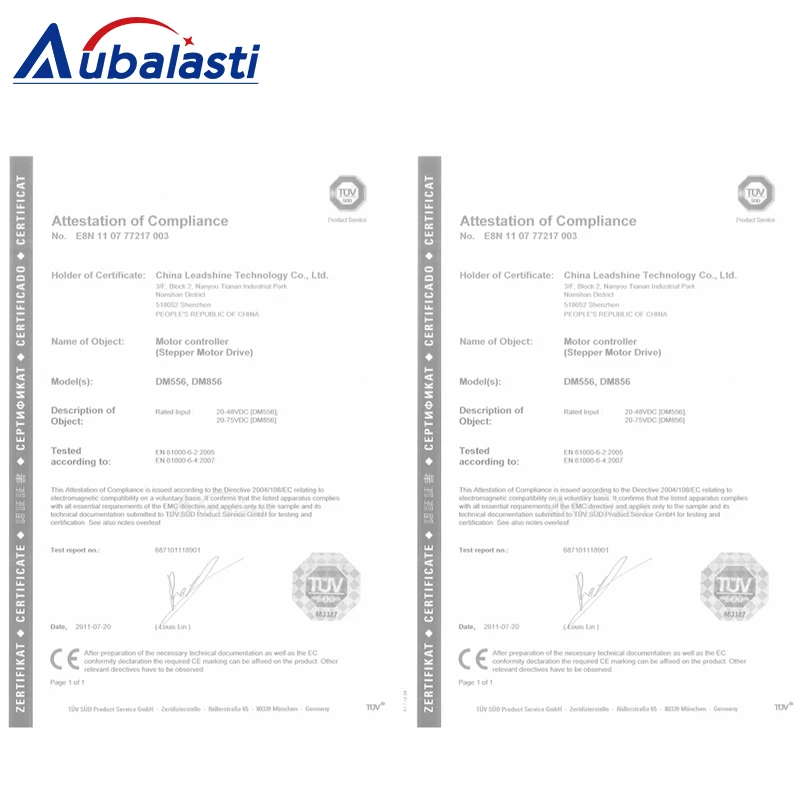 Aubalasti 2 фазы DC драйвер шагового двигателя Leadshine DM542 DC20 50V 1 0 4.2A Драйвер для резки
