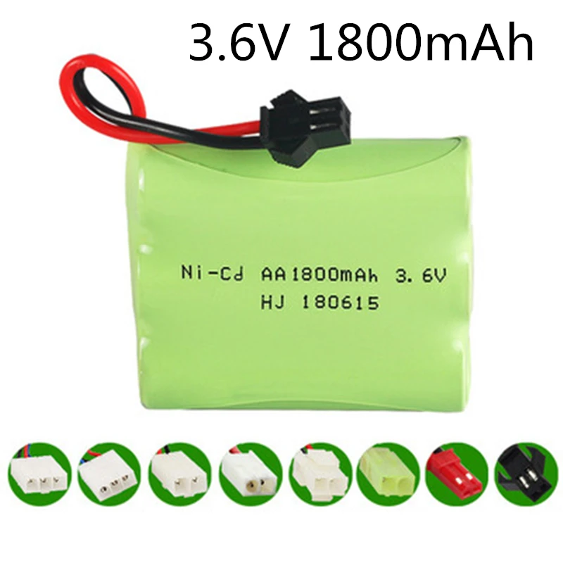 3,6 V 1800mah AA NI-CD батарея M Батарея электрические игрушки автомобиль корабль Робот перезаряжаемый AA 3,6 v 1800 Mah батарея