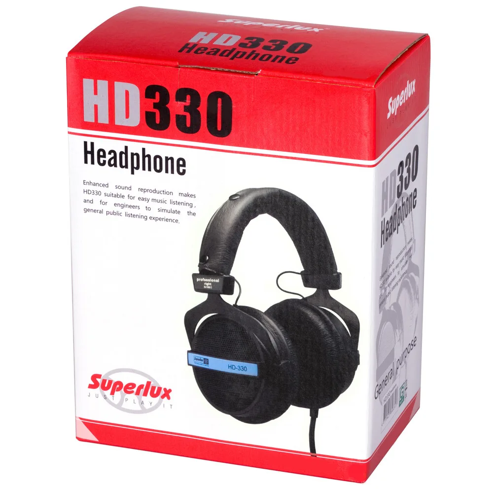 Superlux hd 330 Audiophile HiFi стерео наушники Enhanced Bass полуоткрытые Динамические чистый звук